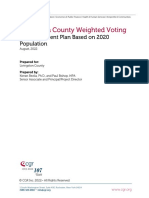 CGR Report On Livingston County Weighted Voting