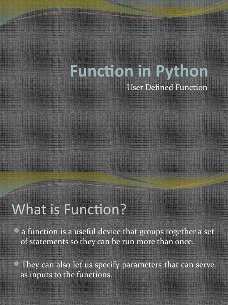 Python Functions | PDF