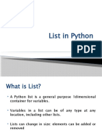 3. Python List