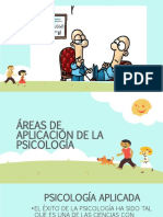 AREAS DE APLICACION DE LA PSICOLOGÍA