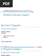 Problem Solving Using C