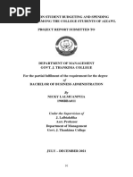 A Study on Student Budgeting Habits