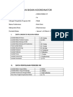 LAPORAN BIDAN KOORDINATOR Jan SD Mar 2015