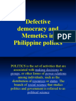 PoliticsandMemeticsDefective Democracy in The Philippines
