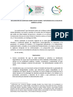 Declaración de Santiago Sobre Salud Ambiental