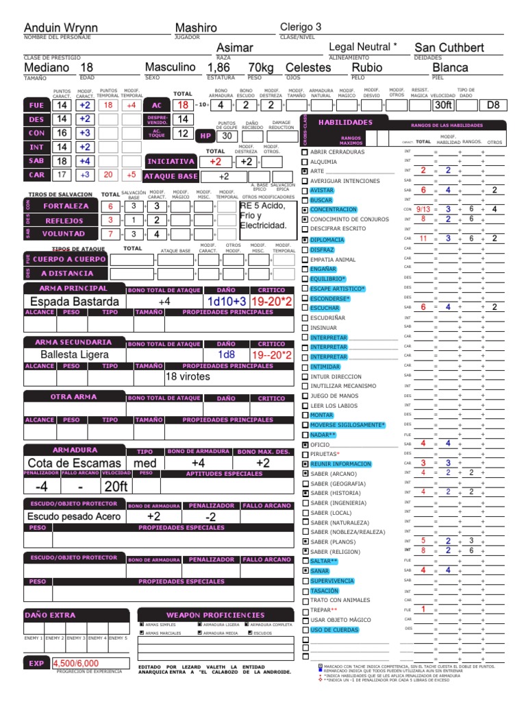 Anduin Wrynn: Paladín y Espada | PDF