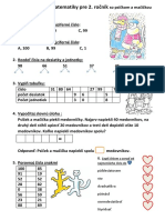 Polročná Písomná Práca Z Matematiky 2 Ročník