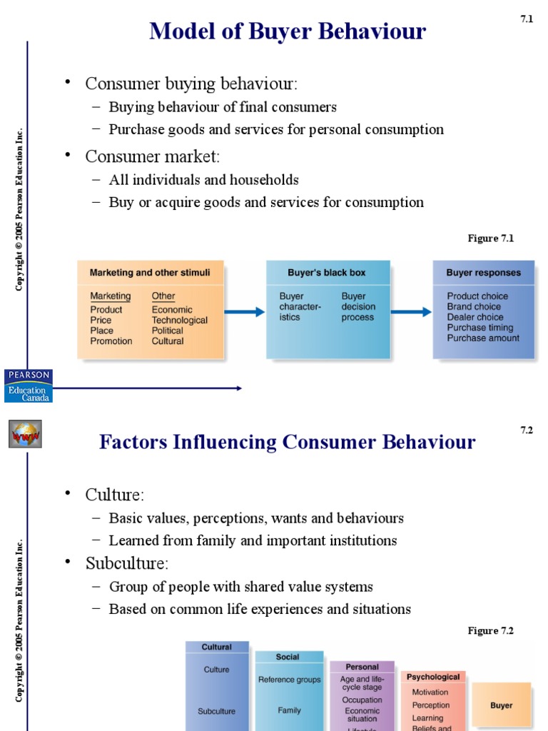 Model of Buyer Behaviour | PDF