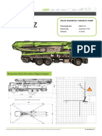 Truck-Mounted Concrete Pump: Placing Boom B6RZ 50 Driven by Gearbox PTO Chassis 3 Axles