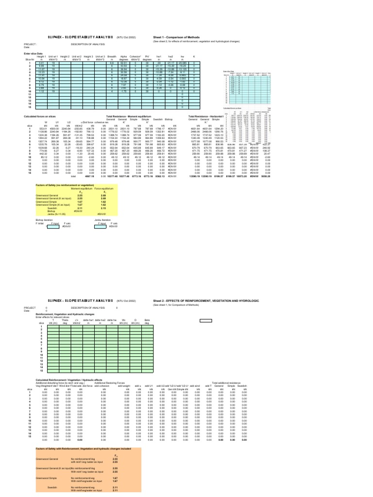 Slope Stability Analysis Results | PDF | Applied And Interdisciplinary ...