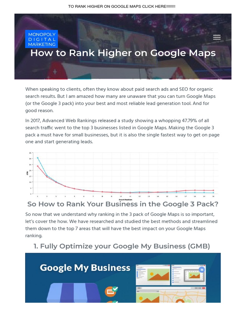 How To Rank On Google Maps? PDF Search Engine Optimization Communication
