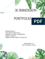 Work Immersion Portfolio