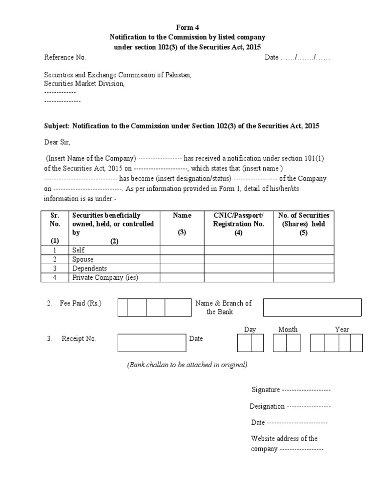 Form 4 | PDF