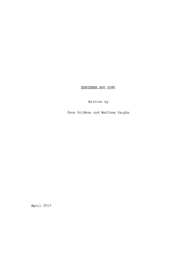 Kingsman The Secret Service Script | PDF