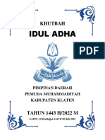 Khutbah Idul Adha 1443 H-2022 M