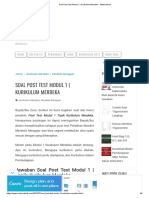 Soal Post Test Modul 1 - Kurikulum Merdeka - Matematrick