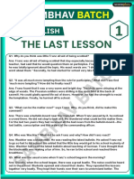 The Last Lesson