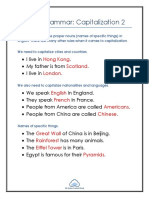 Capitalization Rules for Proper Nouns, Places, Nationalities