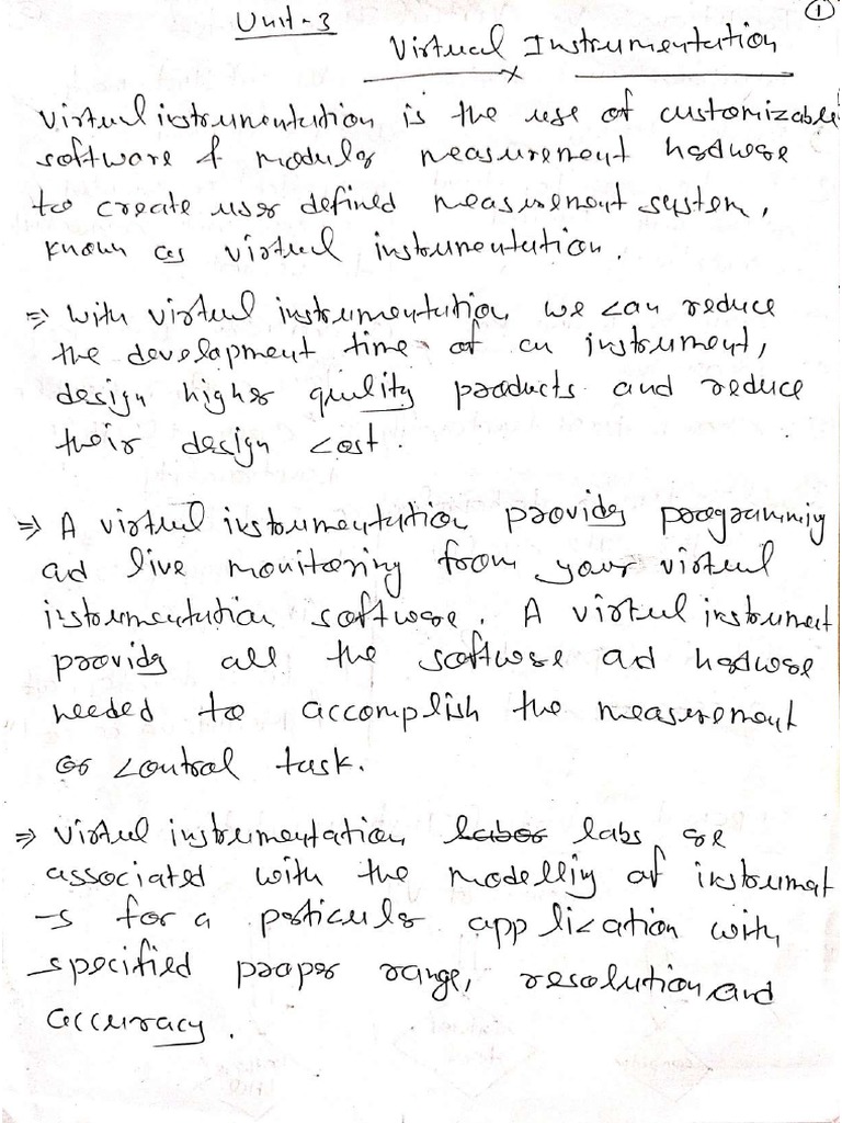 Unit-3 Virtual Instrumentation Notes - Compressed | PDF