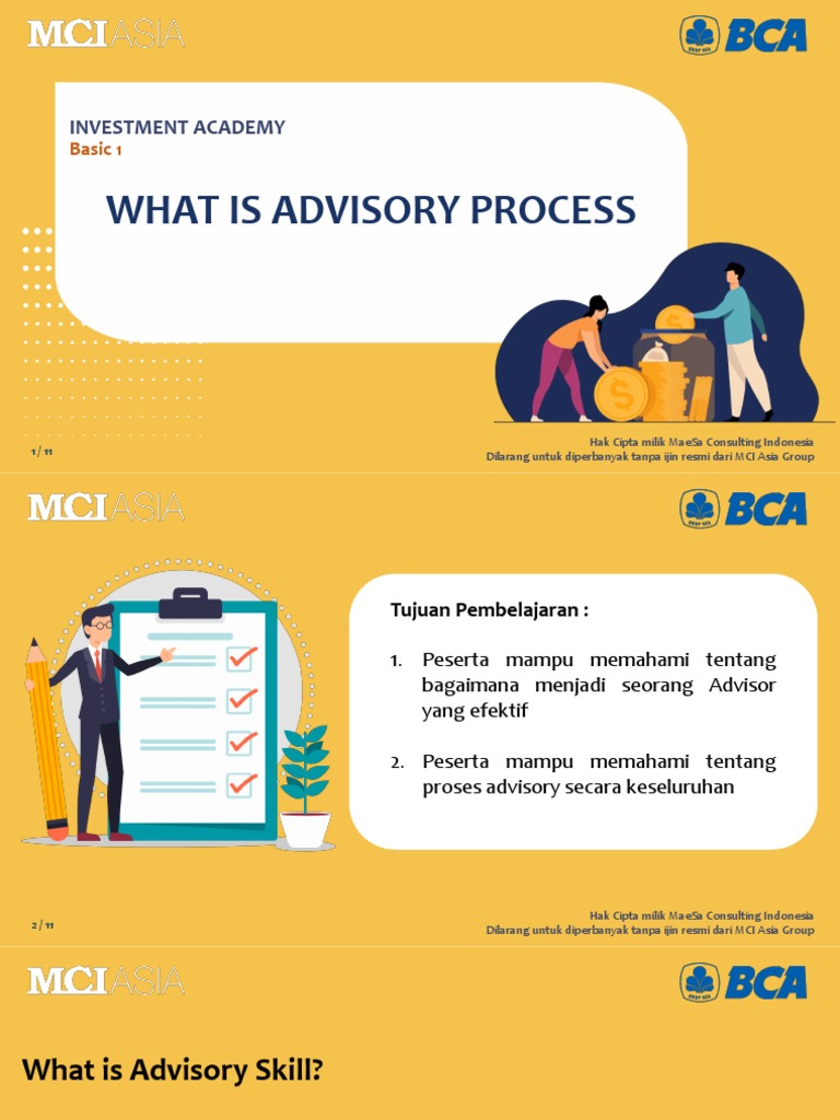 Proses Advisory untuk Advisor Efektif | PDF | Karier & Perkembangan
