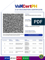 Vaccination Certificate