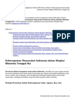Rangkuman Materi PKN Kelas 9 Bab 4 Keberagaman Masyarakat Indonesia dalam Bingkai Bhinneka Tunggal Ika
