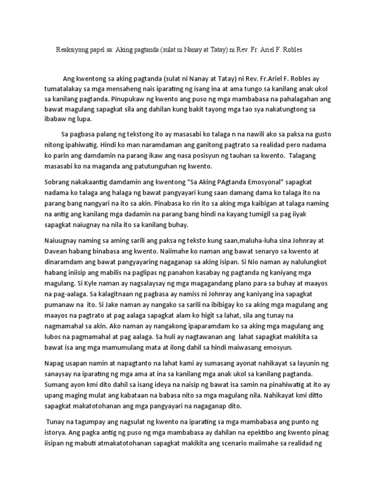 Pagbabasa at Pagsusuri WEEK 7 | PDF