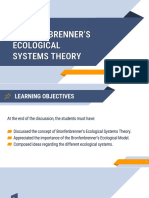 Module 10 BRONFENBRENNERS ECOLOGICAL SYSTEMS THEORY