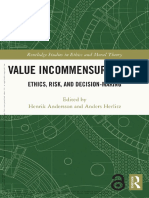 Value Incommensurability Ethics, Risk, and Decision-Making