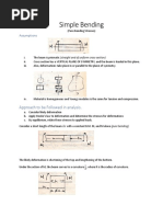 4.1 Simple Bending