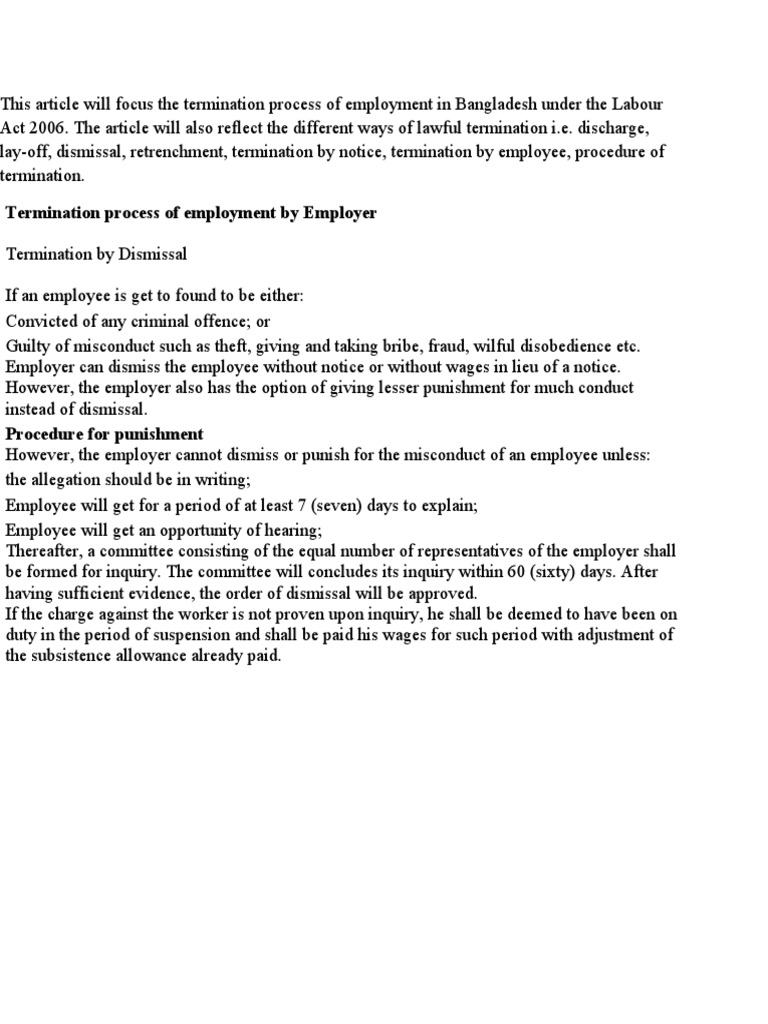Termination | PDF