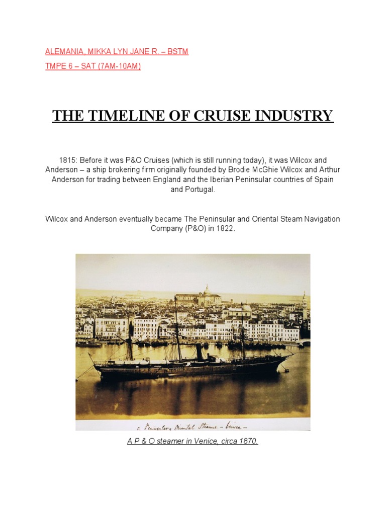 Activity 1 | Download Free PDF | Cruise Ship | Shipping Companies