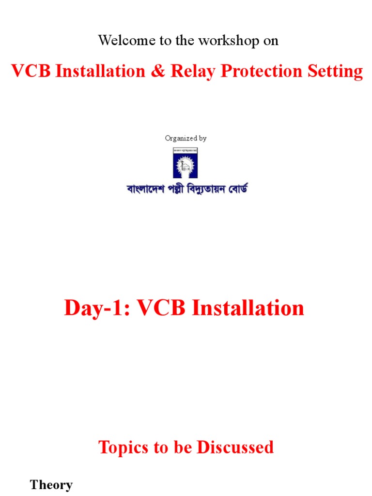 VCB Installation & Relay Protection Guide | PDF | Relay | Switch