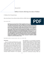 1 - Iron Content, Bioavailability & Factors Affecting Iron Status of Indians