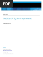 CreditLens™ System Requirements