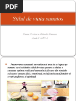 Stil de viata sanatos