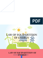 Law of Equipartition of Energy