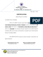 AR Certification Sample