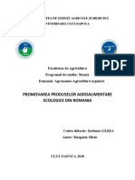 Proiect Agricultura Ecologica