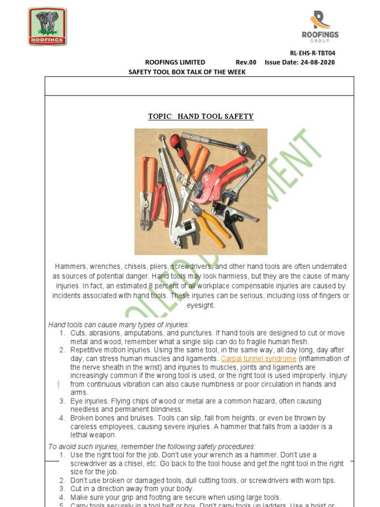 Hand Tools PDF