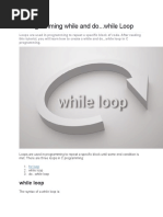 C Programming While and Do