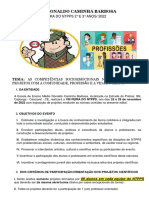 EDITAL DA FEIRA DO NTPPS- PROFISSÕES- 2022