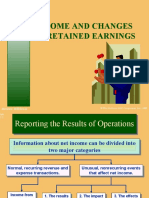 Income and Changes in Retained Earnings