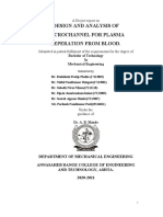 Final Report For Plasma Separation Using Micro-Channel