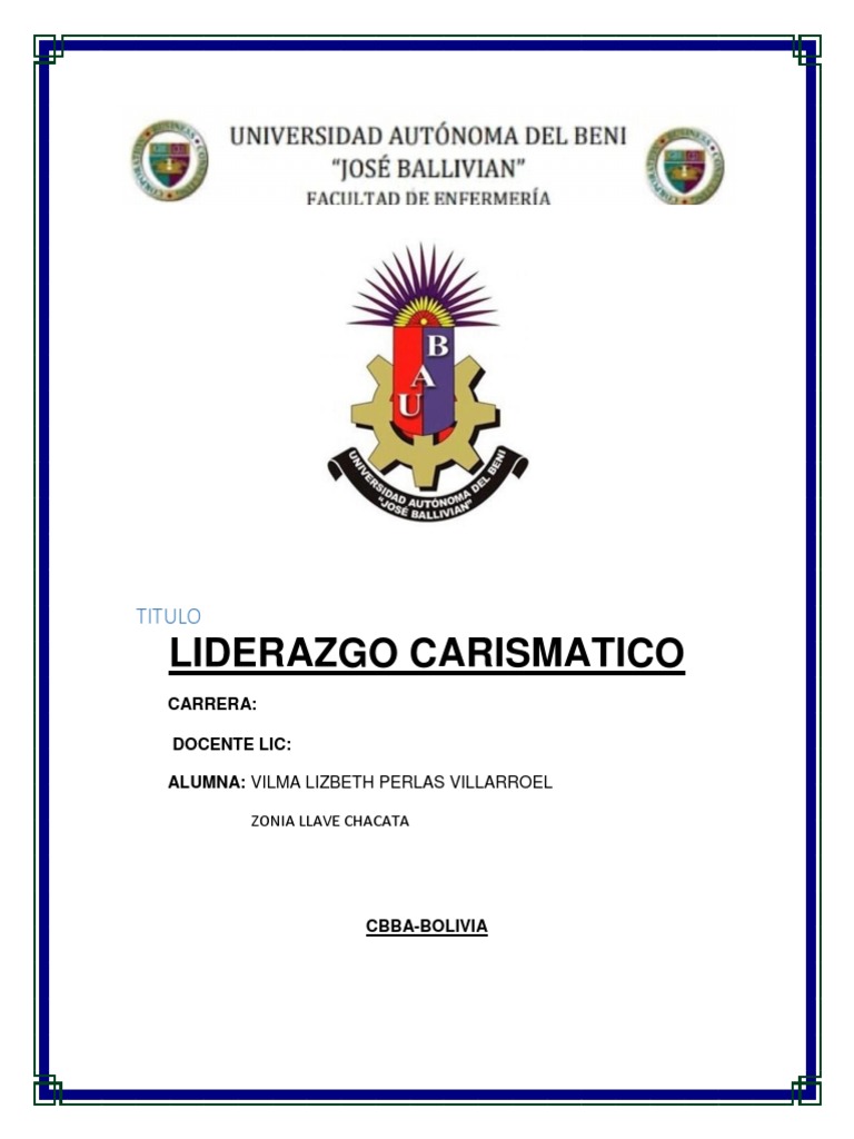 Liderazgo Carismatico | PDF | Liderazgo | Carisma
