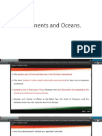 Continents and Oceans till Structure and Oceans