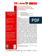 A Financeirização Da Educação - Os Fundos de Investimentos Nos Grupos Educacionais - Leandro Turmena e Sidemar Presotto Nunes