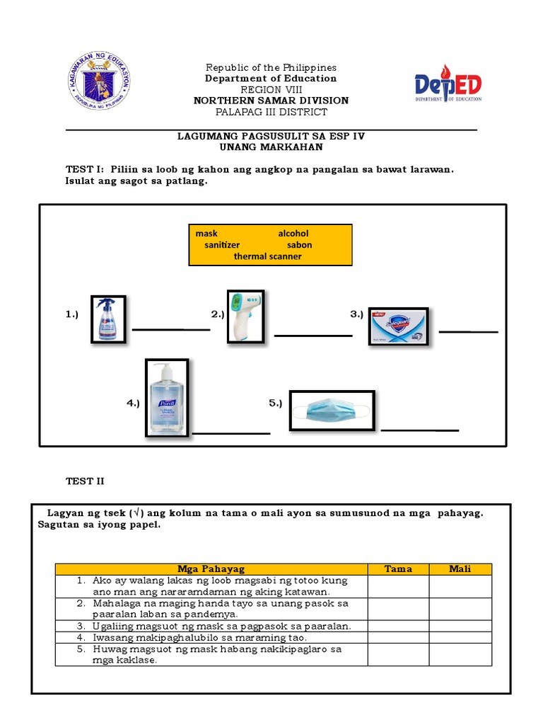 1ST Quarter Summative Test | PDF