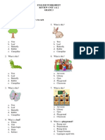 English Worksheet Unit 1&2-1