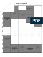 Emploi Du Temps de L3 LACFA